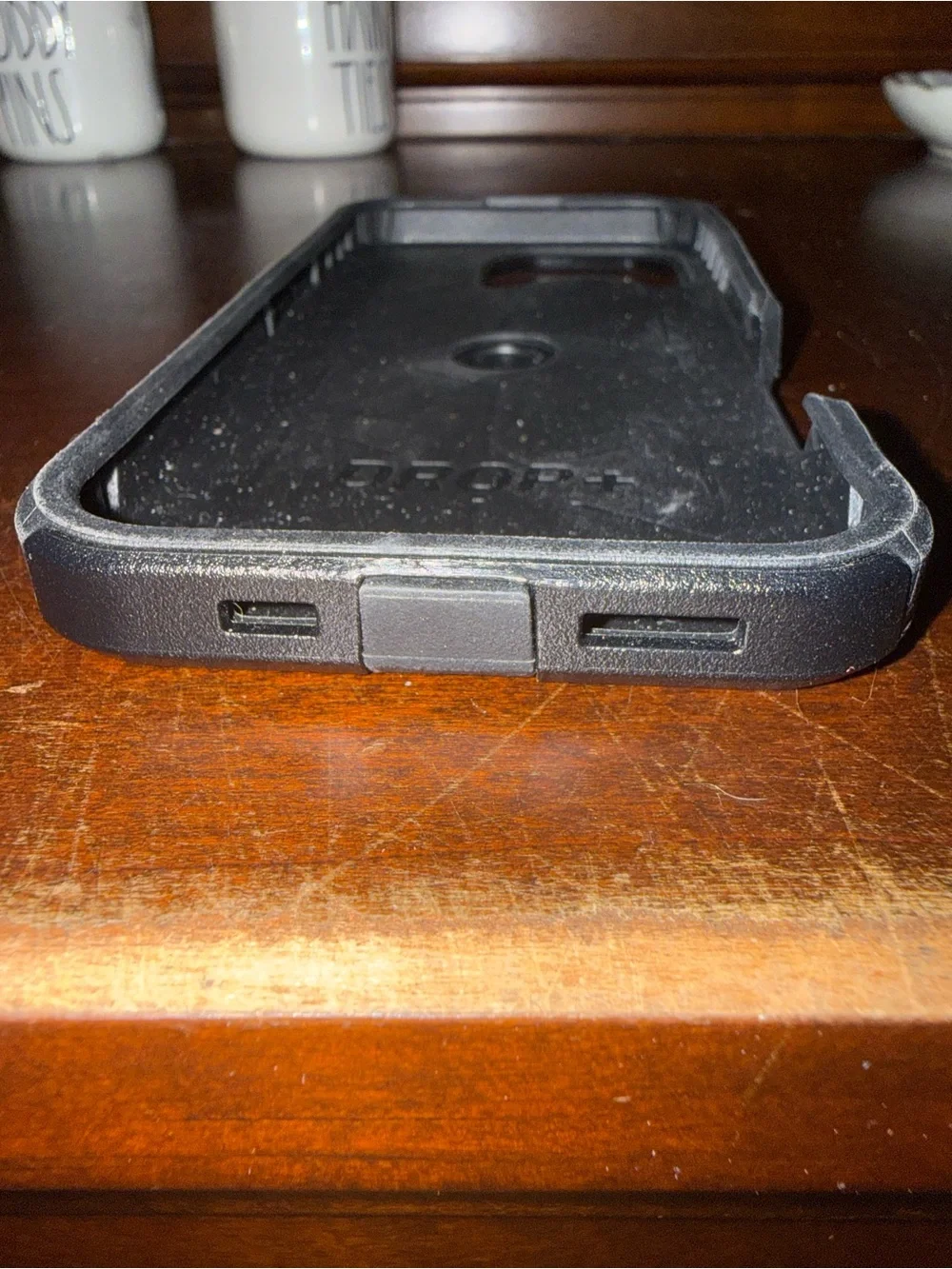 OtterBox DROP+ Black Protective Phone Case with Magnetic Ring Feature